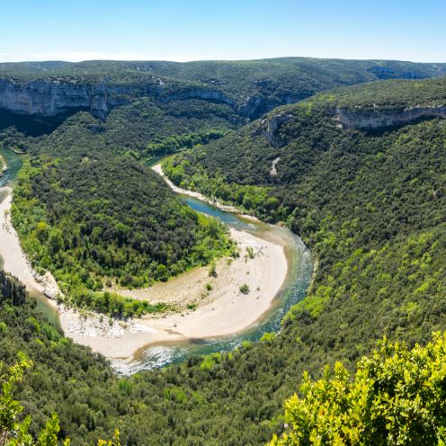 Gorges de l'Ardèche vue de haut